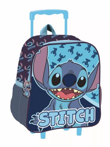Disney Lilo és Stitch, A csillagkutya Abstract gurulós ovis 3D hátizsák, táska 32 cm