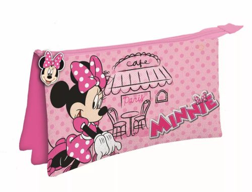 Disney Minnie Paris 3 rekeszes tolltartó 22 cm