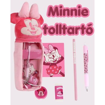 Disney Minnie Wink Pink plüss töltött tolltartó