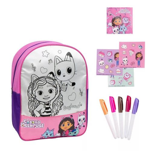 Gabi babaháza Gabdorable színezhető hátizsák, táska 38 cm