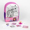 Gabi babaháza Gabdorable színezhető hátizsák, táska 38 cm