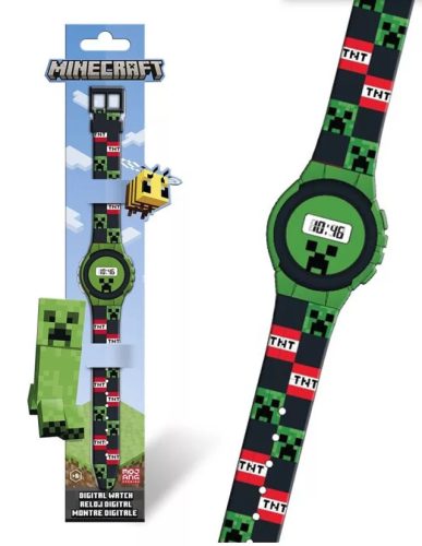 Minecraft TNT Creeper digitális karóra