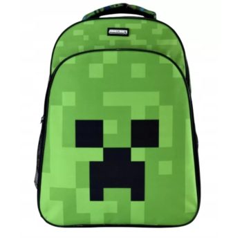 Minecraft Green Face iskolatáska, táska 40 cm