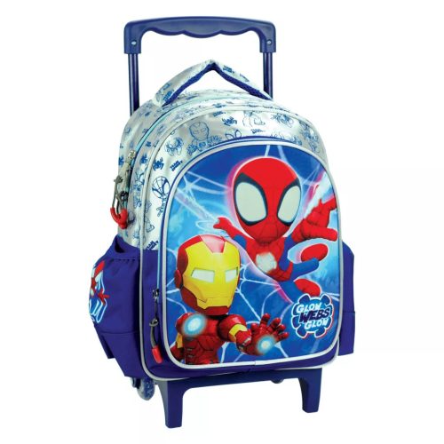 Pókember Spidey Glow gurulós hátizsák, táska 30 cm