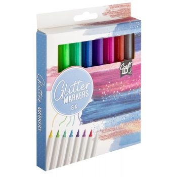 Színes Craft csillámos filctoll szett 8 db-os