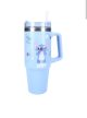 Stitch kék, rózsaszín rozsdamentes acél szigetelt thermo kulacs 900ML