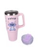 Stitch kék, rózsaszín rozsdamentes acél szigetelt thermo kulacs 900ML