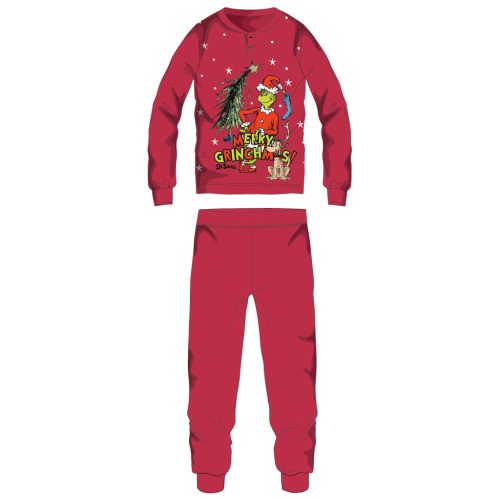 The Grinch vastag interlock karácsonyi pamut pizsama 164