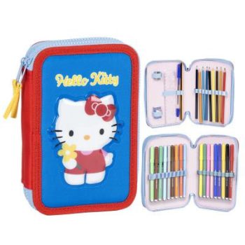 Hello Kitty töltött emeletes tolltartó