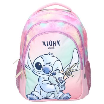   Stitch ALOHA 3 rekeszes nagyméretű iskolatáska gyerekeknek