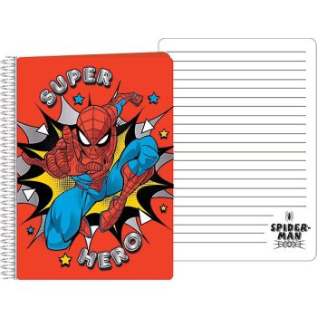 Pókember A5 méretű Spirálos Notesz 14,5x21cm FSC