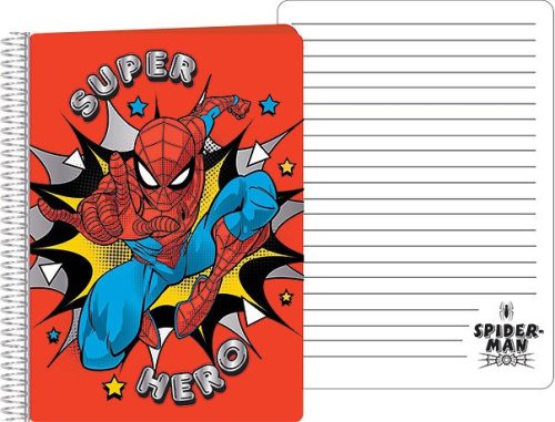 Pókember A5 méretű Spirálos Notesz 14,5x21cm FSC