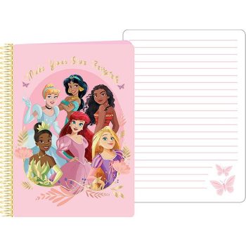 Disney Hercegnők A5 méretű Spirálos Notesz 14,5x21cm FSC