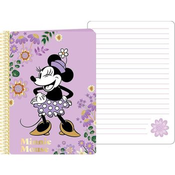 Minnie egér A5 méretű Spirálos Notesz 14,5x21cm FSC